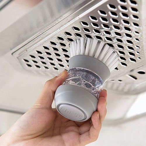 Cepillo Limpiador Con Dispenser de Jabon